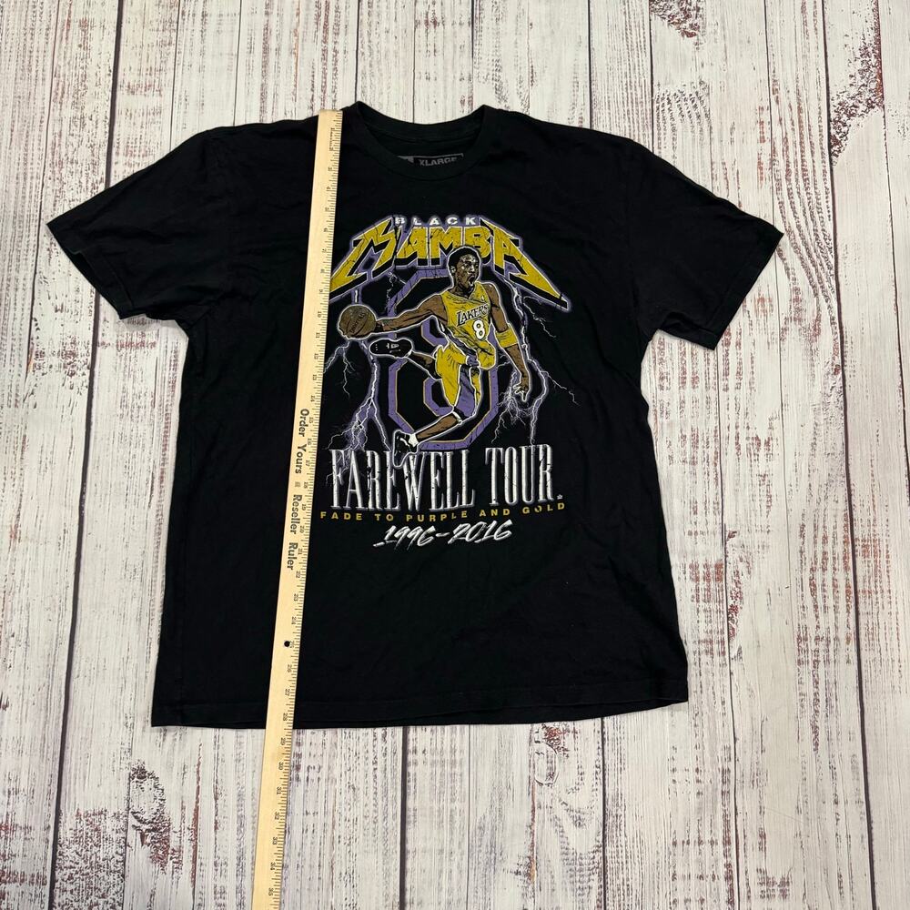 TPG Kobe Bryant Black Mamba Farewell Tour Tee Double Sided Men's XL - Picture 6 of 6